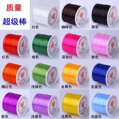 Flat Crystal thread Flat Thread elastic String beaded String elastic string DIY bracelet Hand String
