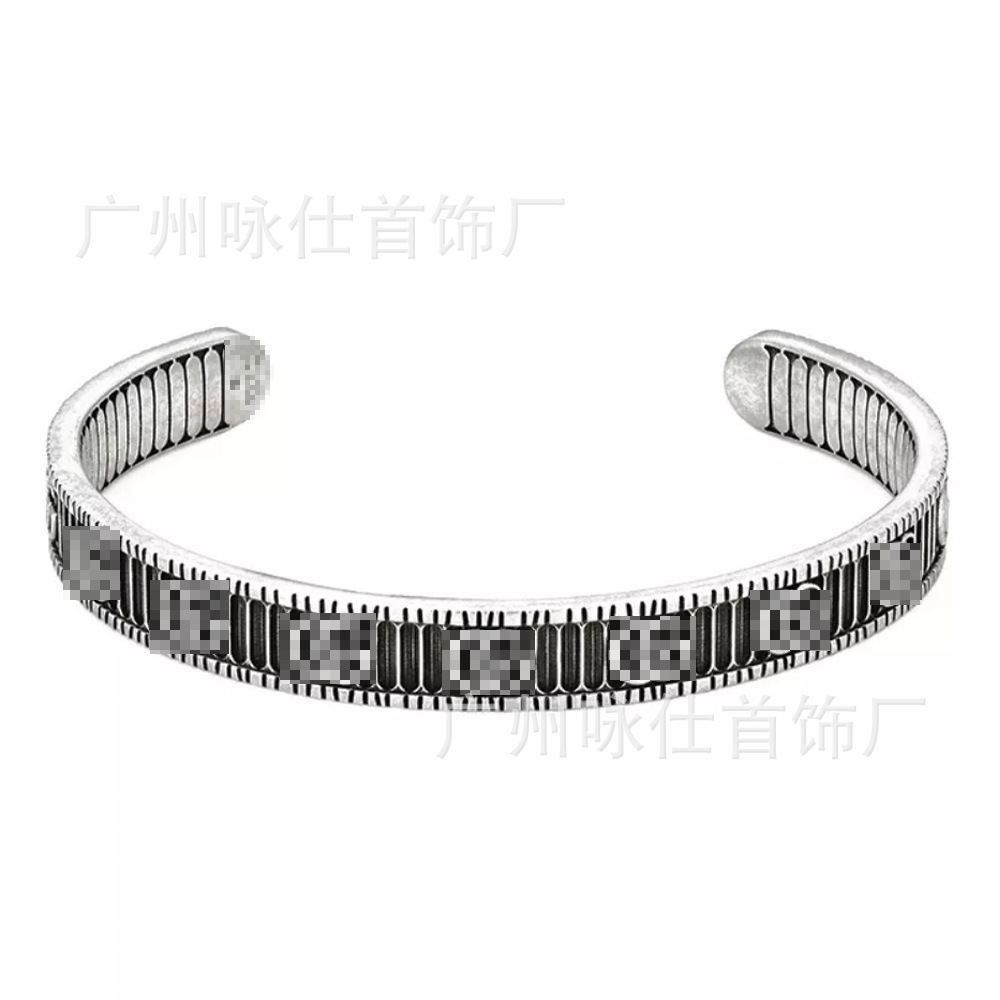 Gujia Double G Bracelet S925 Vintage Distressed Bracelet Elf Skull Men's and Women's Factory Wholesale WeChat Delivery Gujia Double G Bracelet S925 Vintage Distressed Bracelet Elf Skull Men's and Women's Factory Wholesale WeChat Delivery