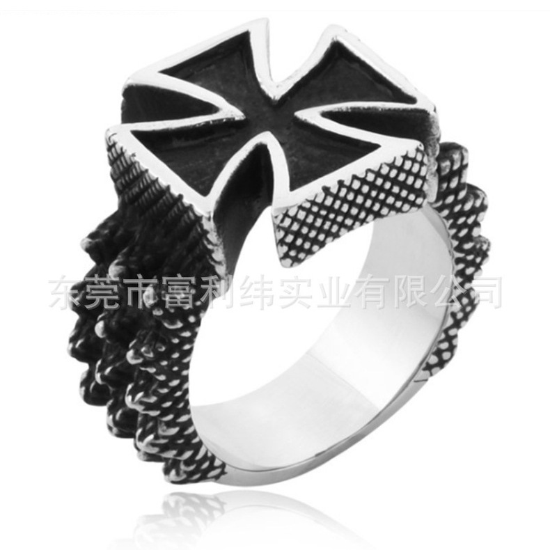 Stainless Steel Bracelet Wholesale European and American Vintage Bracelet Skull Leather Woven Bracelet Leather Bracelet Ornament Factory