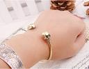 Simple skull bracelet, silver