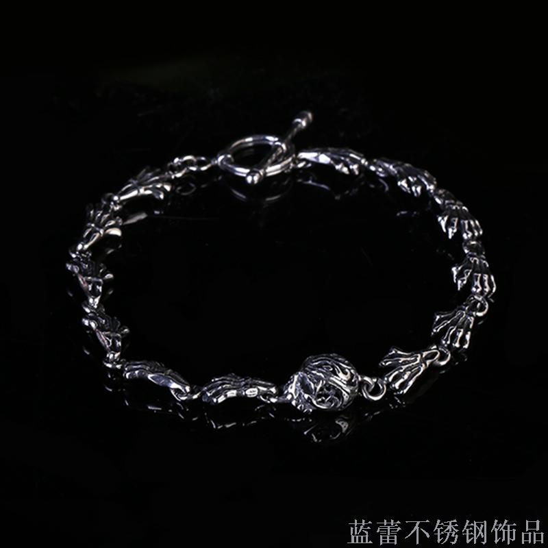 Europe and the United States jewelry bracelet skull bracelet men titanium steel personalized stainless steel bracelet