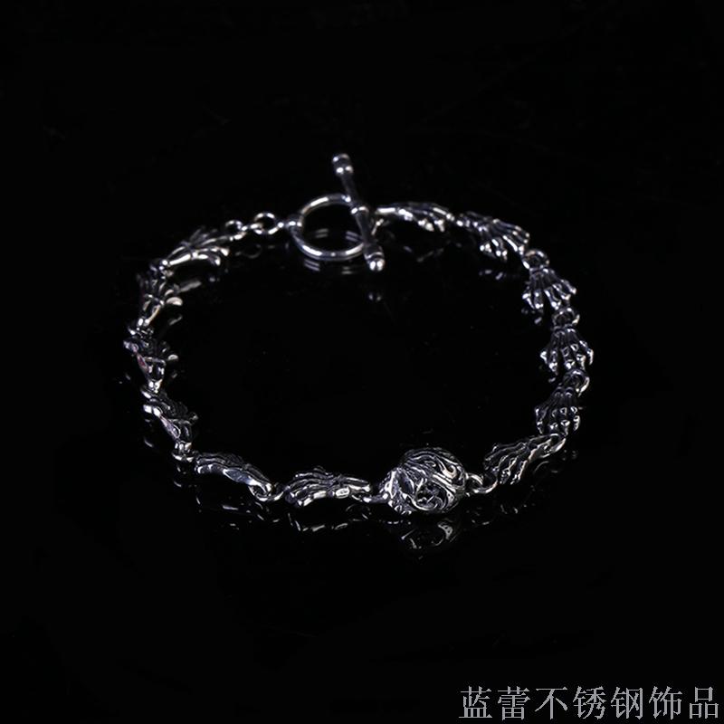 Europe and the United States jewelry bracelet skull bracelet men titanium steel personalized stainless steel bracelet