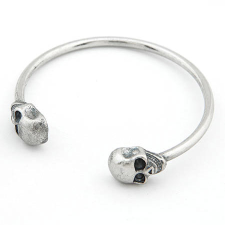 Korean fashion retro skull openings on both sides of bracelet