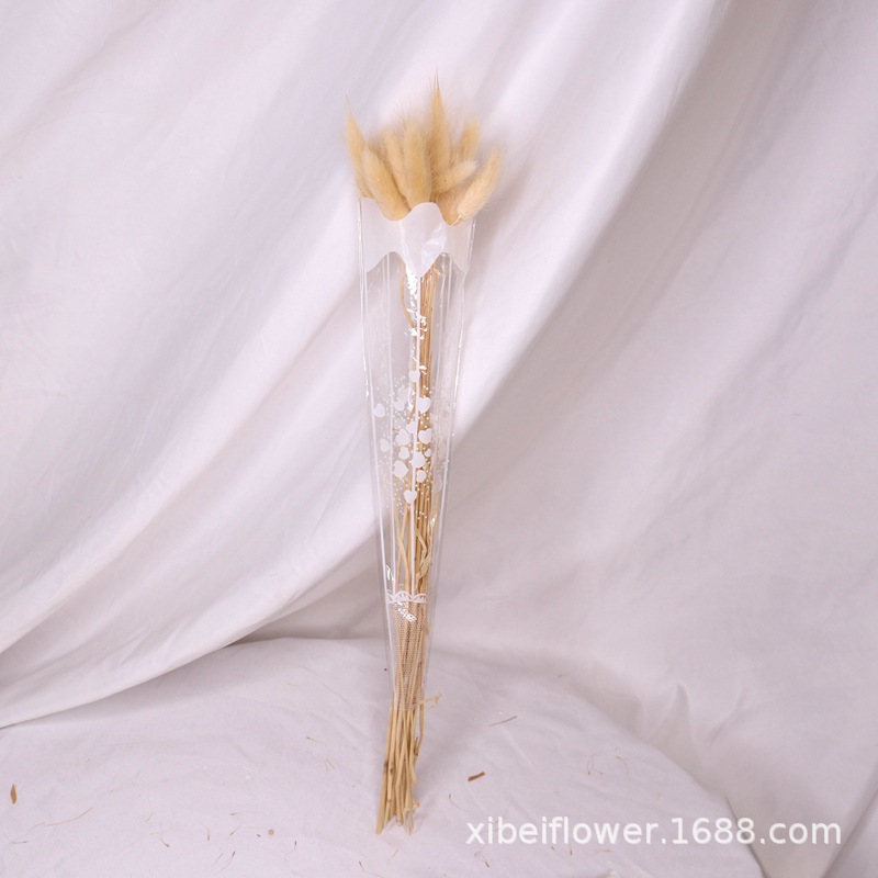 Yunnan Dried Flower Wheat Rabbit Tail Grass Happy Flower Gem Grass Small Bitter Hemp Bouquet Cross-Border Wholesale