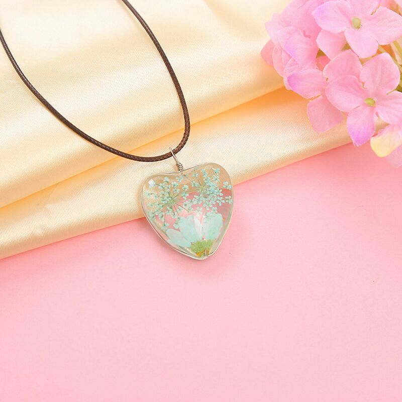Cross-border new double time gem life village butterfly necklace manufacturers wholesale