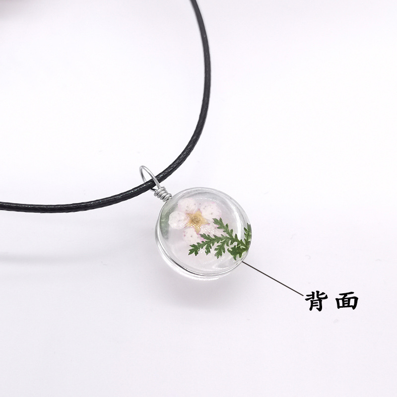 The Ladies flower plant mori girls time gem handmade specialty travel gift necklace XL-