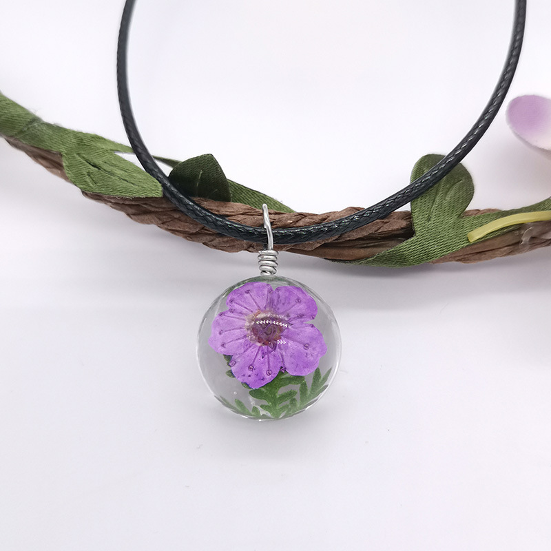 The Ladies flower plant mori girls time gem handmade specialty travel gift necklace XL-