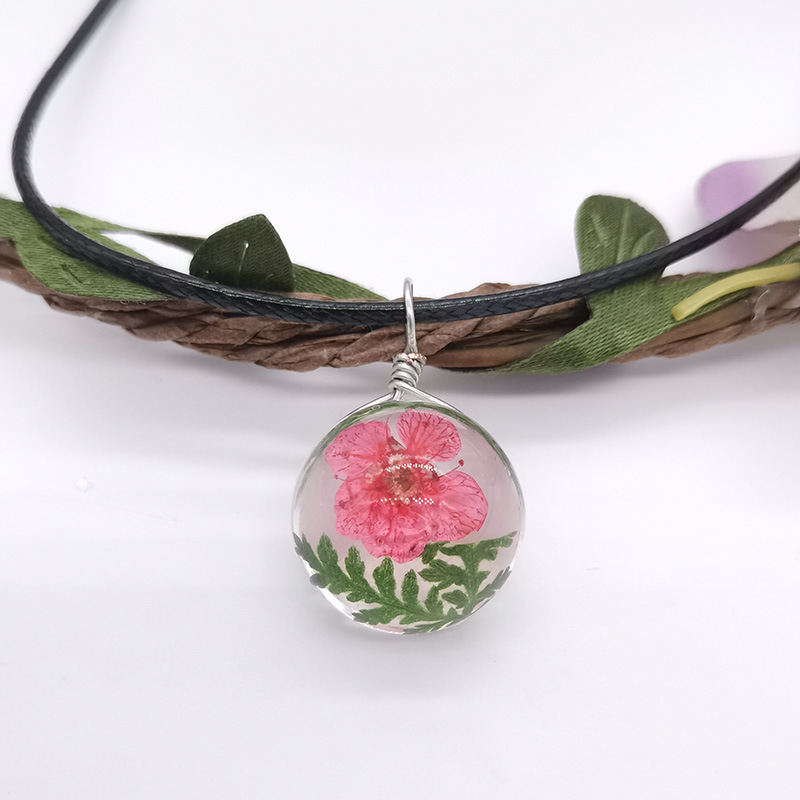 The Ladies flower plant mori girls time gem handmade specialty travel gift necklace XL-