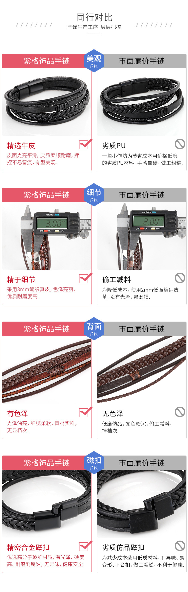 Cross-Border Hot Original European and American Style Jewelry Fashion Leather Rope Hand Weaving Bracelet Men's Bracelet Ethnic Style Jewelry Cross-Border Hot Original European and American Style Jewelry Fashion Leather Rope Hand Weaving Bracelet Men's Bracelet Ethnic Style Jewelry