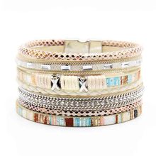 Cross-Border Hot Original European and American Style Jewelry Fashion Leather Rope Hand Weaving Bracelet Men's Bracelet Ethnic Style Jewelry Cross-Border Hot Original European and American Style Jewelry Fashion Leather Rope Hand Weaving Bracelet Men's Bracelet Ethnic Style Jewelry