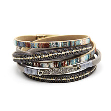Cross-Border Hot Original European and American Style Jewelry Fashion Leather Rope Hand Weaving Bracelet Men's Bracelet Ethnic Style Jewelry Cross-Border Hot Original European and American Style Jewelry Fashion Leather Rope Hand Weaving Bracelet Men's Bracelet Ethnic Style Jewelry