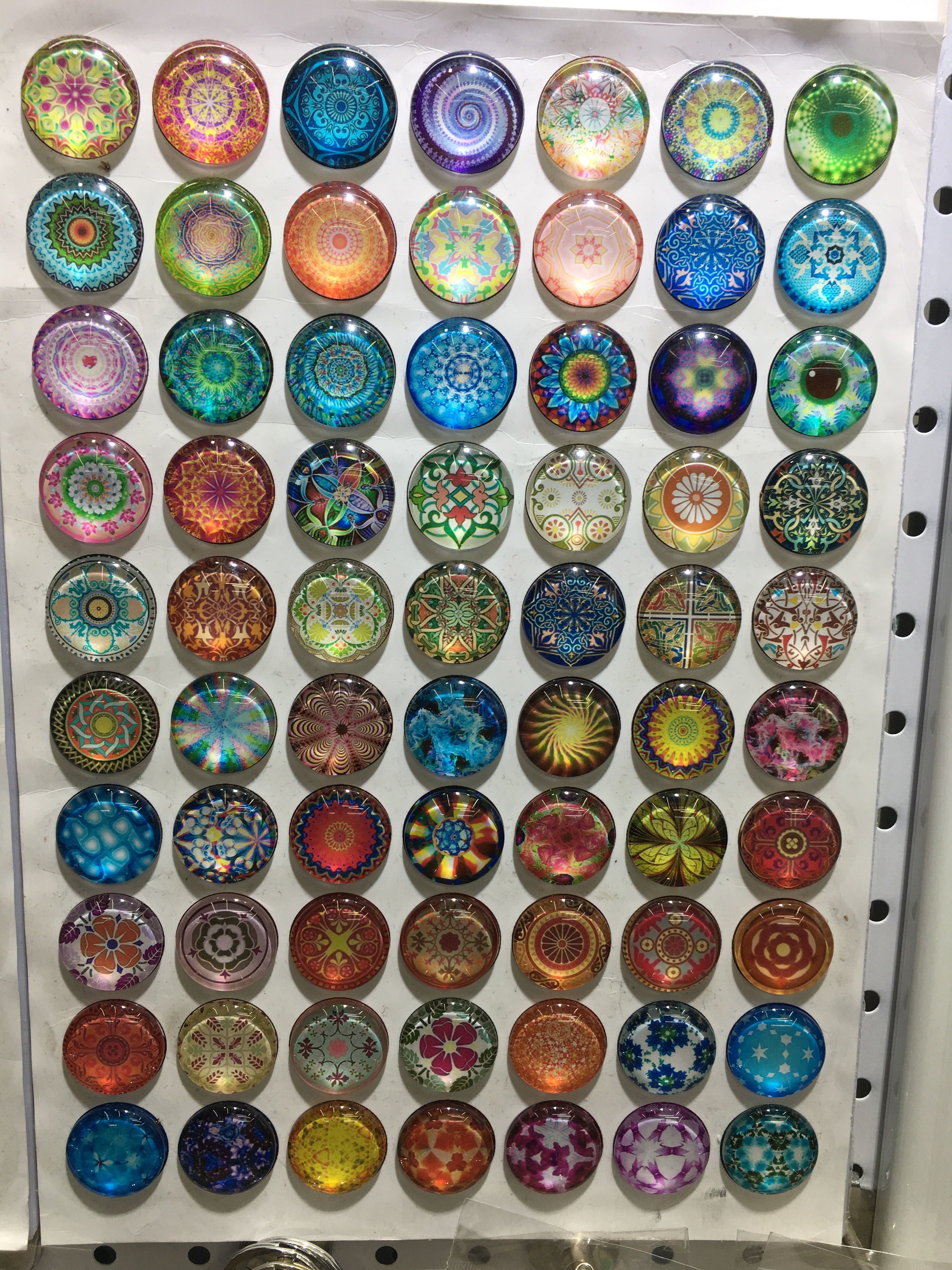 Glass texture new personality time gem