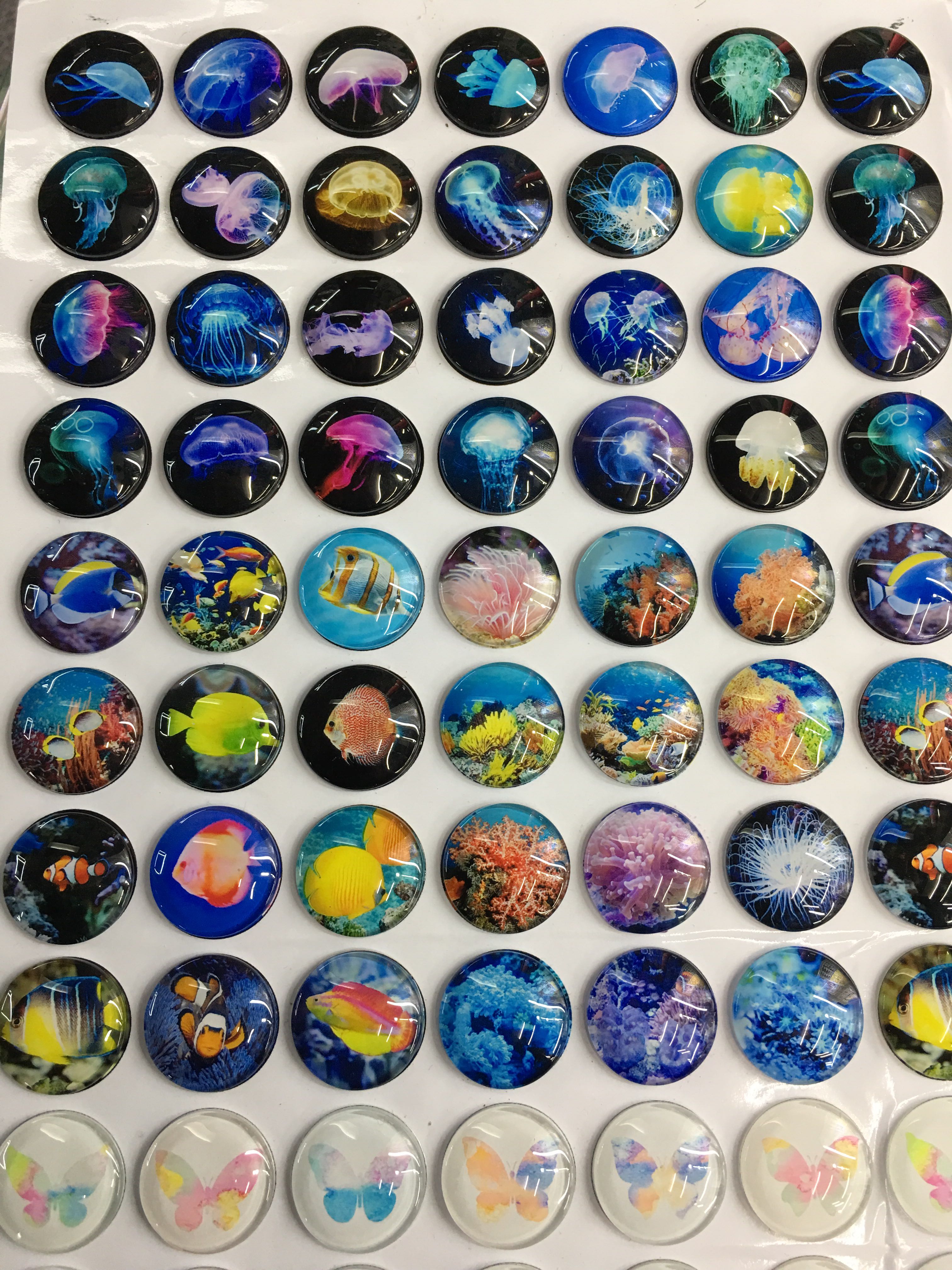 Glass texture new personality time gem
