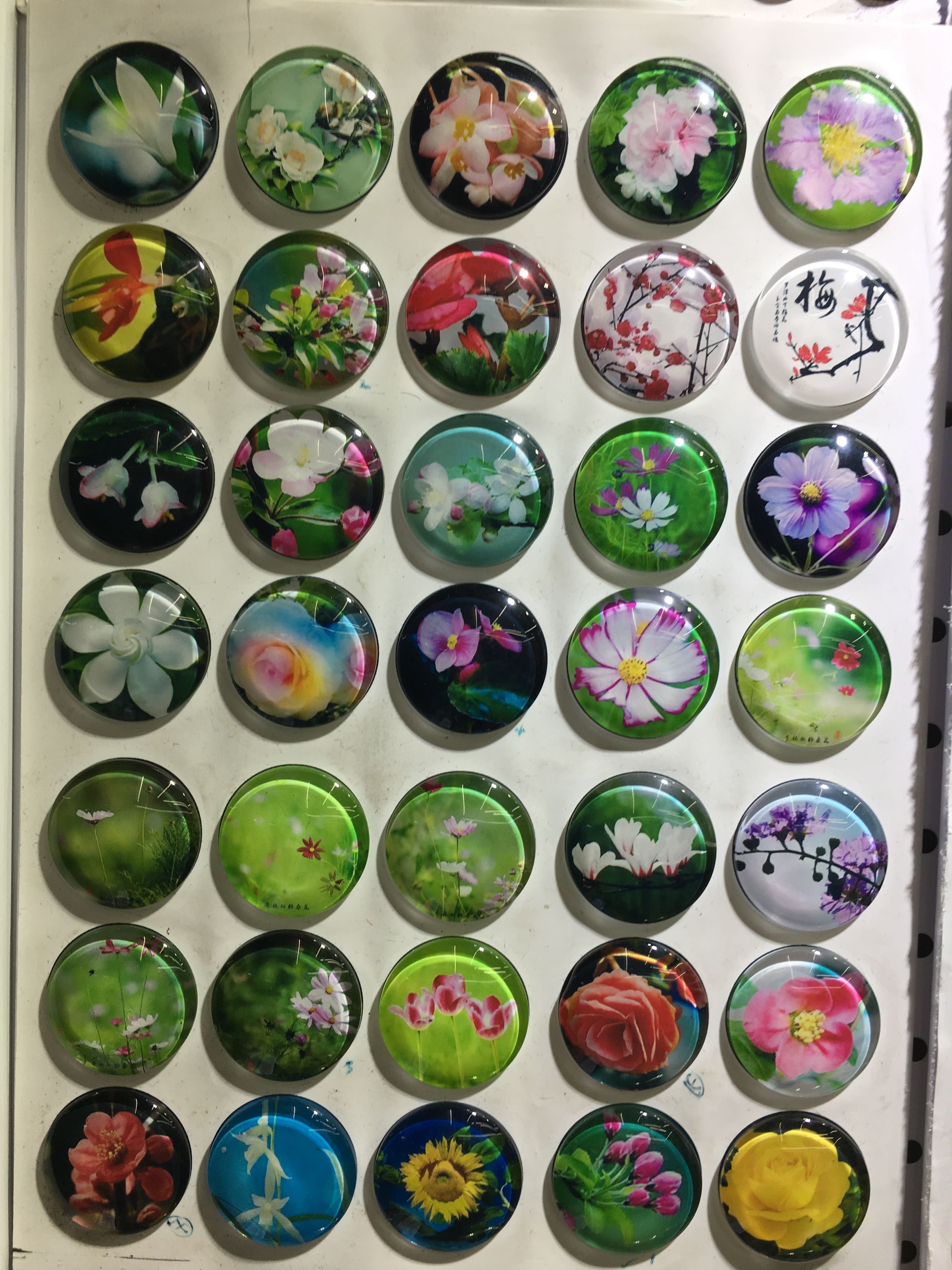 Glass texture new personality time gem