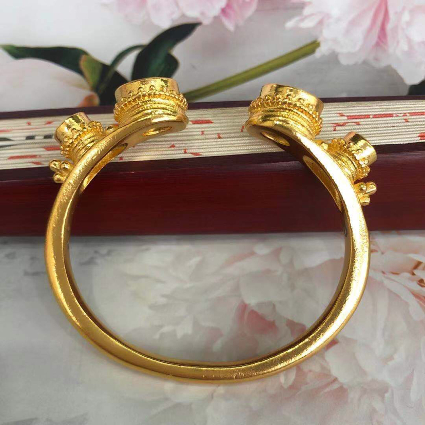 Tibetan Gold-Plated Bracelet, No Fading, No Allergy, No Breaking, New Tibetan Ethnic Style Bracelet