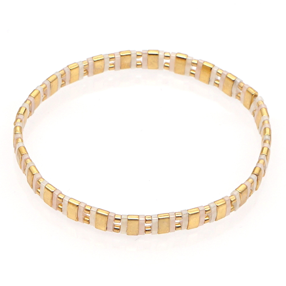 2021 Simple Fashion Tila Beads Woven Beads Bracelet Women's Multi-Layer Twin Bohemian Ethnic Style Hand Jewelry
