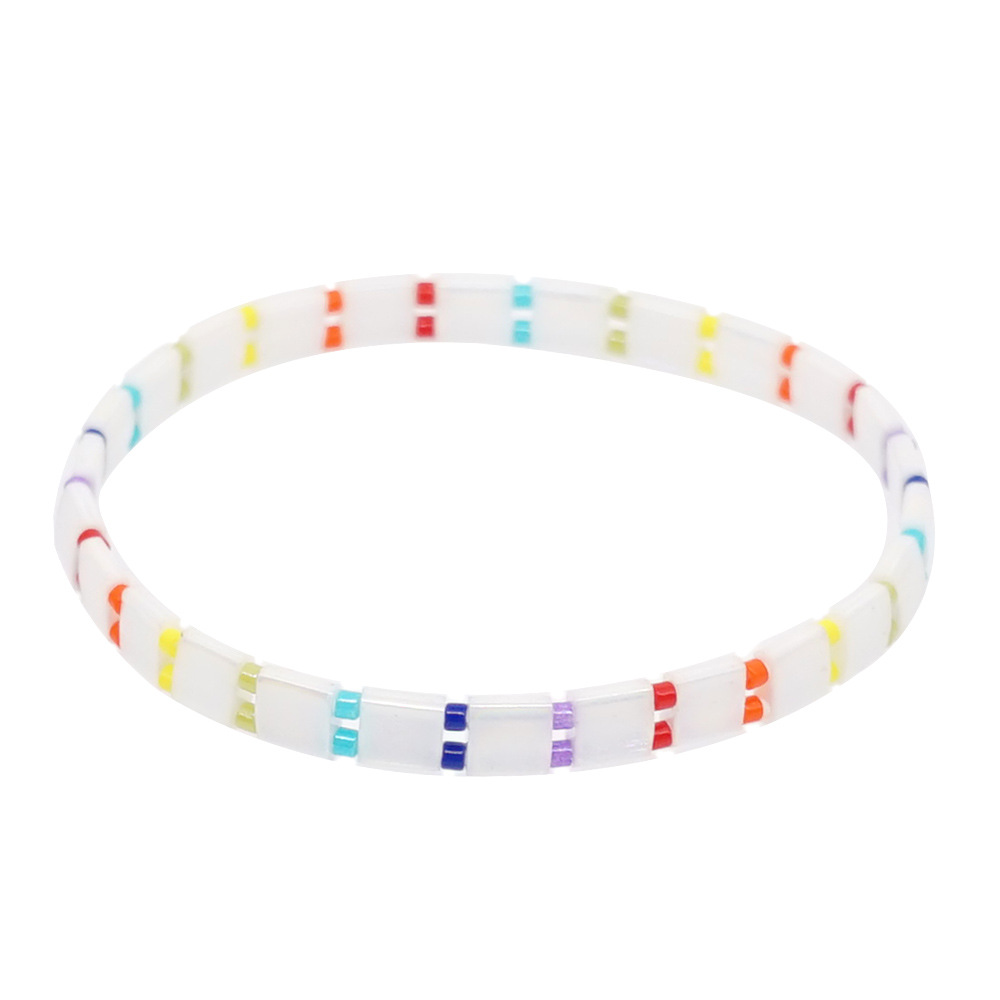 2021 Simple Fashion Tila Beads Woven Beads Bracelet Women's Multi-Layer Twin Bohemian Ethnic Style Hand Jewelry