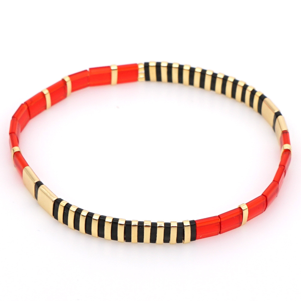 2021 Simple Fashion Tila Beads Woven Beads Bracelet Women's Multi-Layer Twin Bohemian Ethnic Style Hand Jewelry
