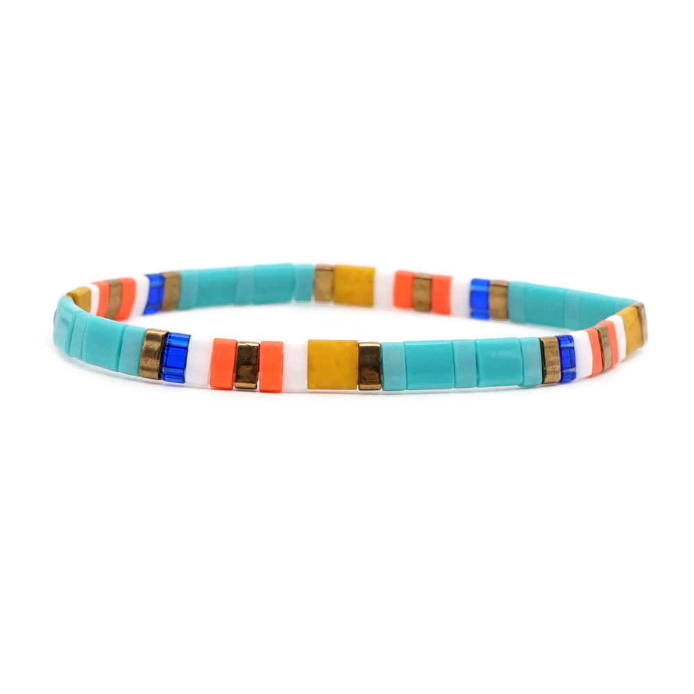 2021 Simple Fashion Tila Beads Woven Beads Bracelet Women's Multi-Layer Twin Bohemian Ethnic Style Hand Jewelry