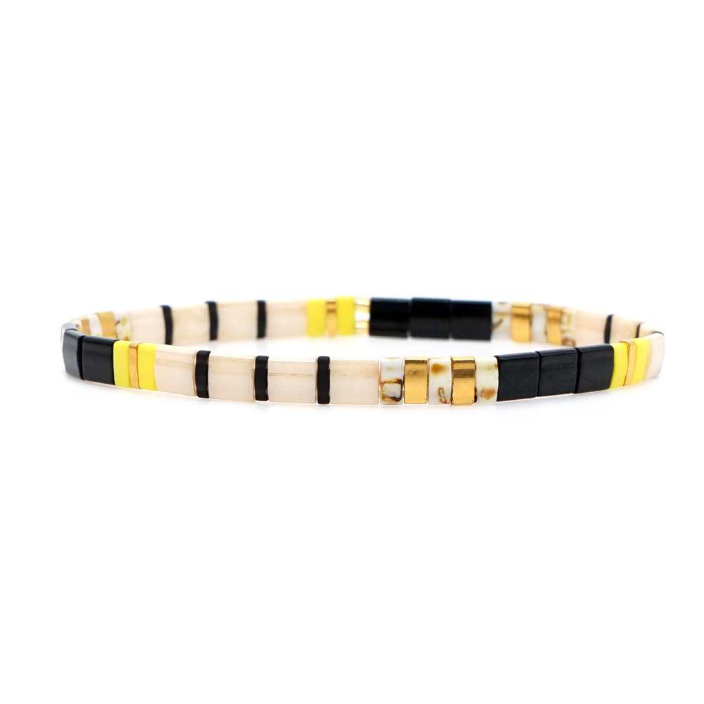 2021 Simple Fashion Tila Beads Woven Beads Bracelet Women's Multi-Layer Twin Bohemian Ethnic Style Hand Jewelry