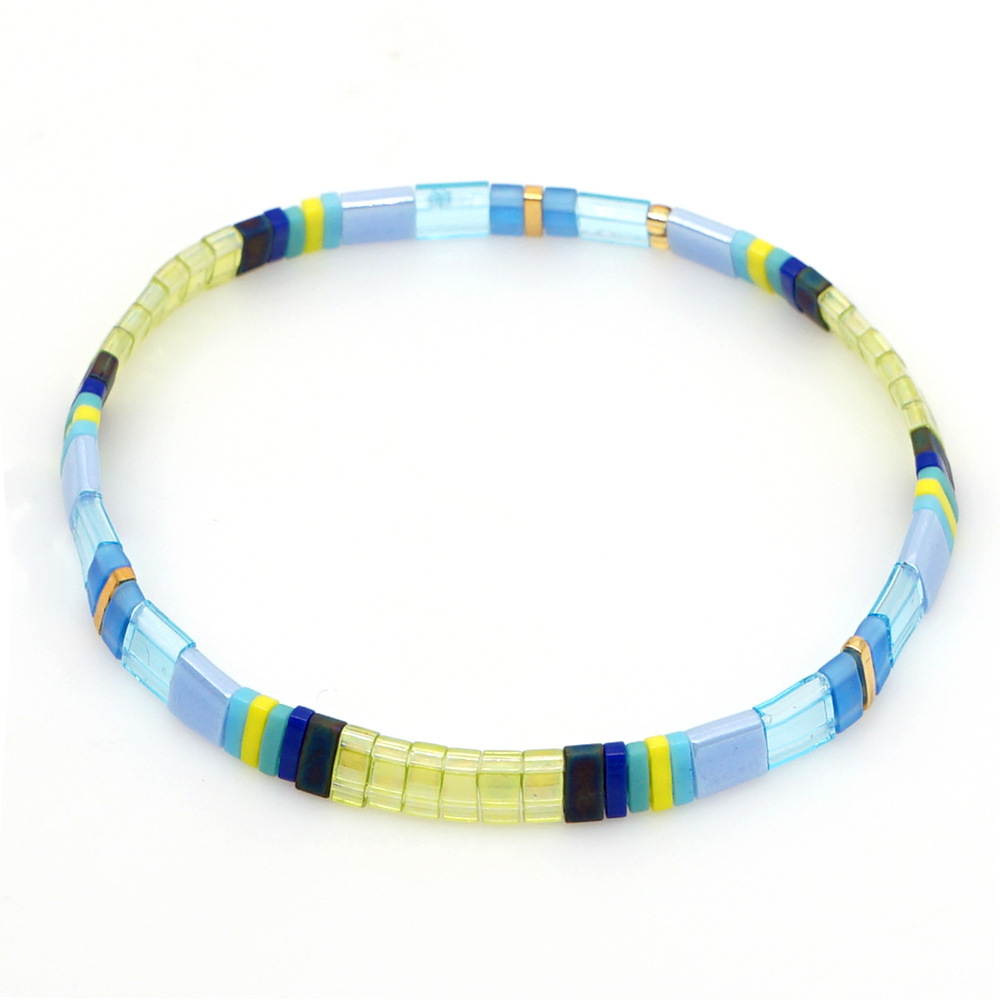 2021 Simple Fashion Tila Beads Woven Beads Bracelet Women's Multi-Layer Twin Bohemian Ethnic Style Hand Jewelry