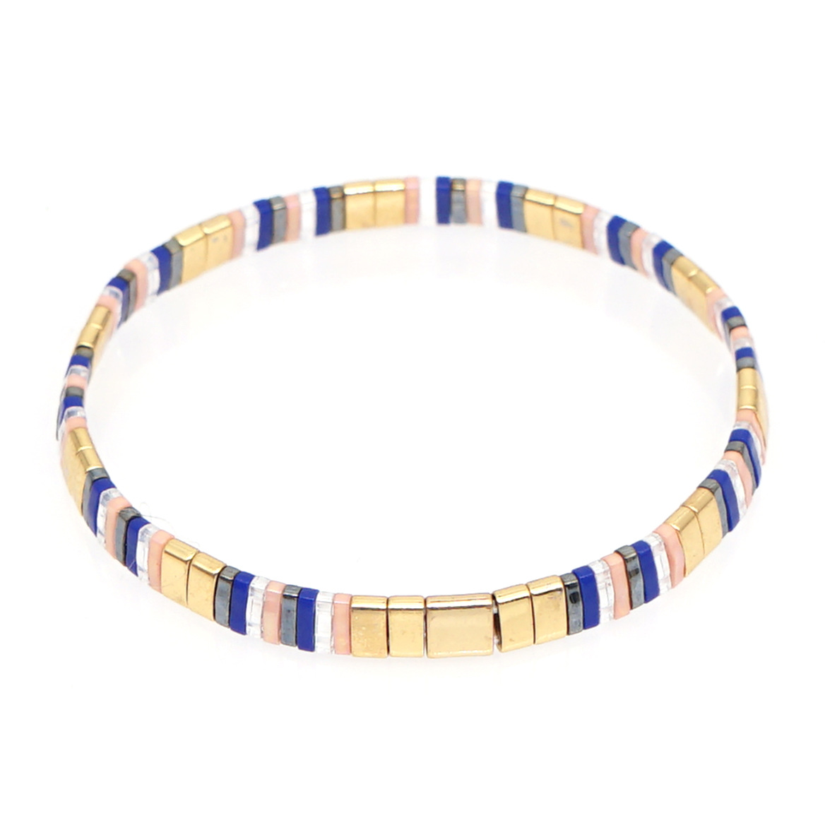 2021 Simple Fashion Tila Beads Woven Beads Bracelet Women's Multi-Layer Twin Bohemian Ethnic Style Hand Jewelry