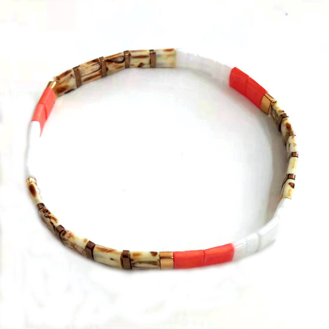 2021 Simple Fashion Tila Beads Woven Beads Bracelet Women's Multi-Layer Twin Bohemian Ethnic Style Hand Jewelry