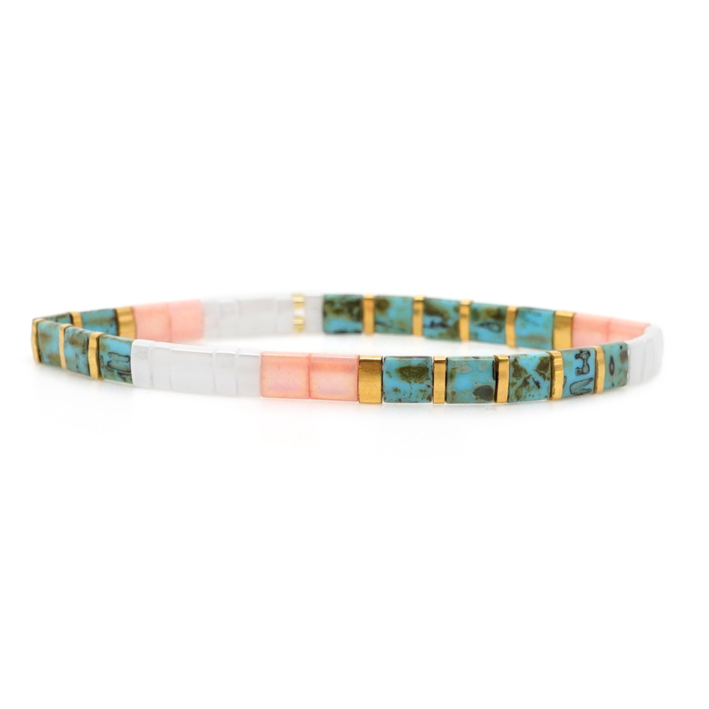 2021 Simple Fashion Tila Beads Woven Beads Bracelet Women's Multi-Layer Twin Bohemian Ethnic Style Hand Jewelry