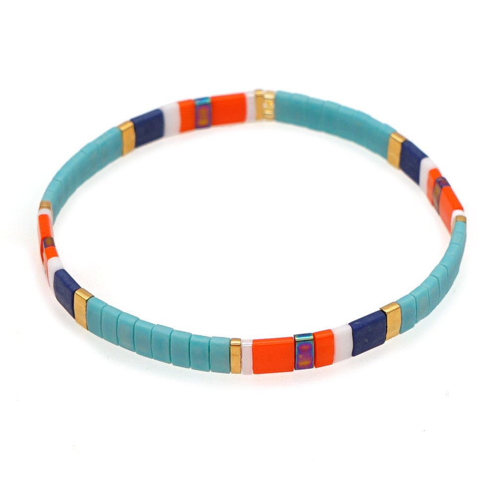 2021 Simple Fashion Tila Beads Woven Beads Bracelet Women's Multi-Layer Twin Bohemian Ethnic Style Hand Jewelry