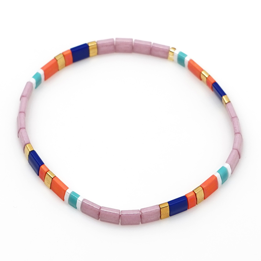 2021 Simple Fashion Tila Beads Woven Beads Bracelet Women's Multi-Layer Twin Bohemian Ethnic Style Hand Jewelry