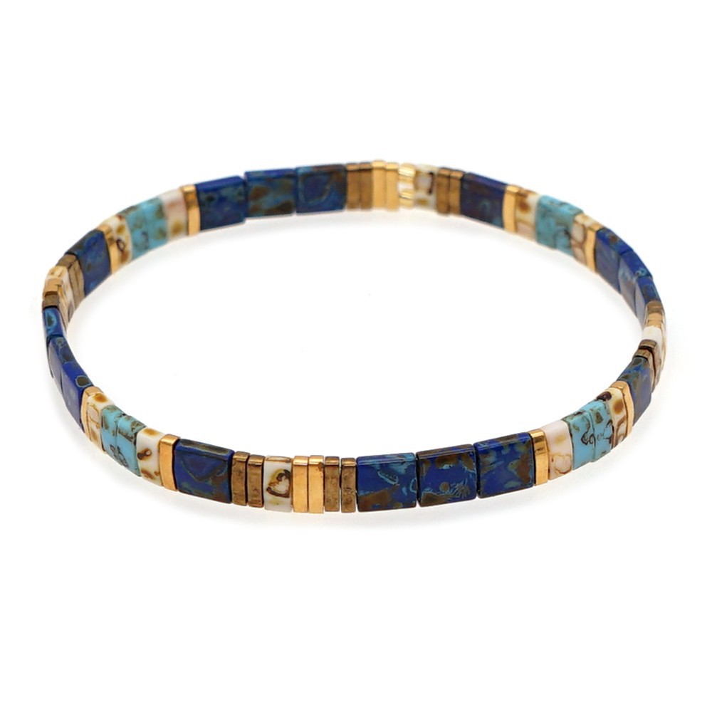 2021 Simple Fashion Tila Beads Woven Beads Bracelet Women's Multi-Layer Twin Bohemian Ethnic Style Hand Jewelry