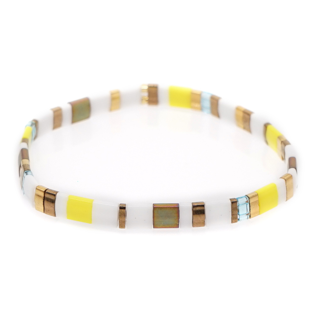 2021 Simple Fashion Tila Beads Woven Beads Bracelet Women's Multi-Layer Twin Bohemian Ethnic Style Hand Jewelry