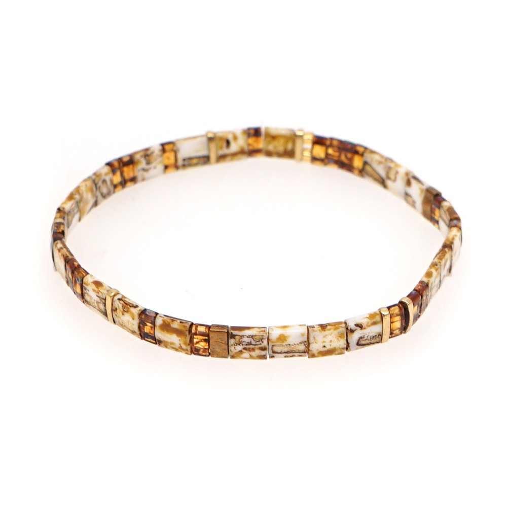 2021 Simple Fashion Tila Beads Woven Beads Bracelet Women's Multi-Layer Twin Bohemian Ethnic Style Hand Jewelry