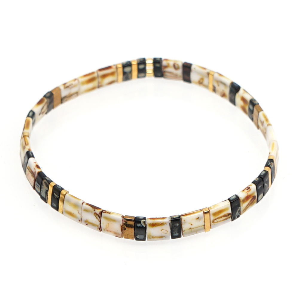 2021 Simple Fashion Tila Beads Woven Beads Bracelet Women's Multi-Layer Twin Bohemian Ethnic Style Hand Jewelry