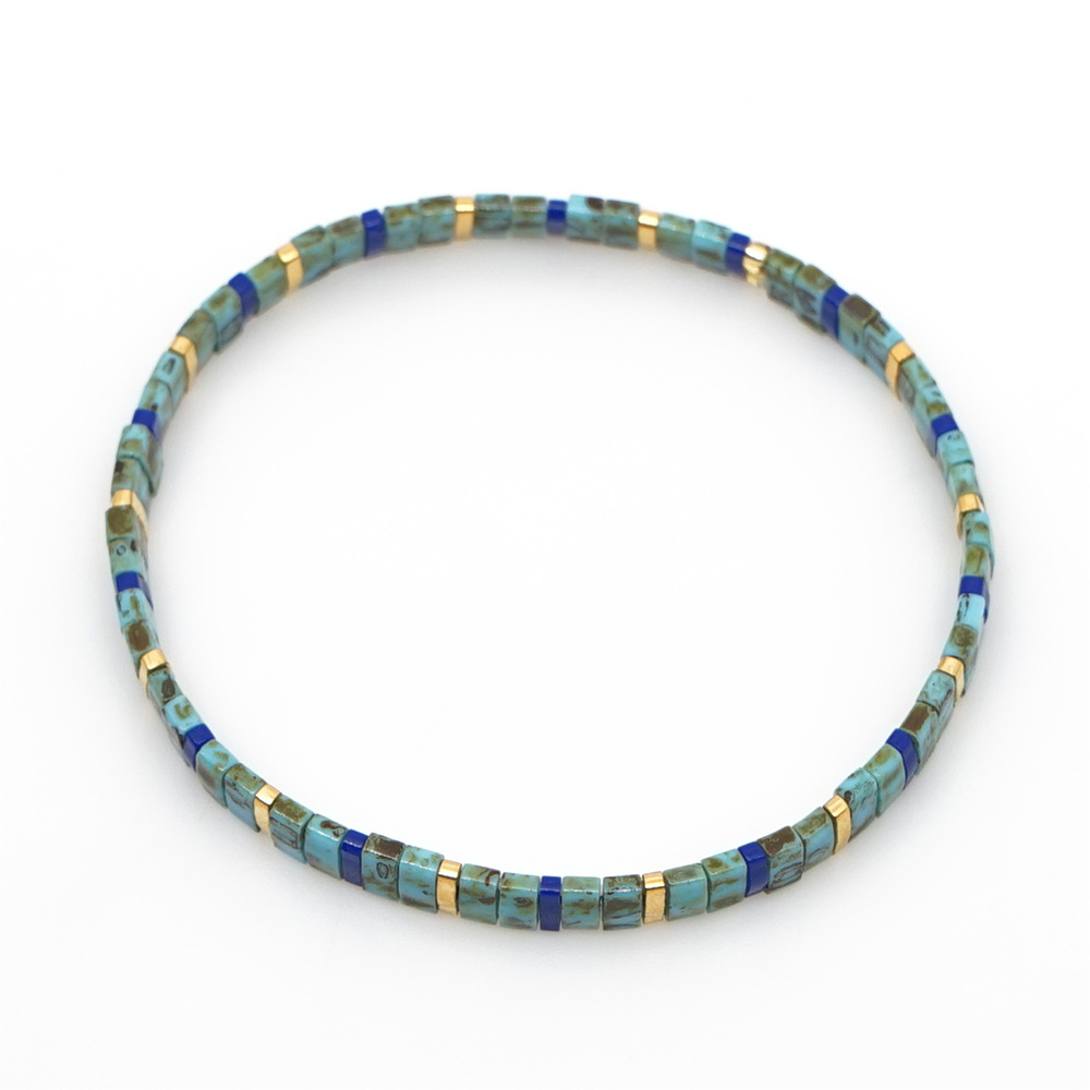 2021 Simple Fashion Tila Beads Woven Beads Bracelet Women's Multi-Layer Twin Bohemian Ethnic Style Hand Jewelry