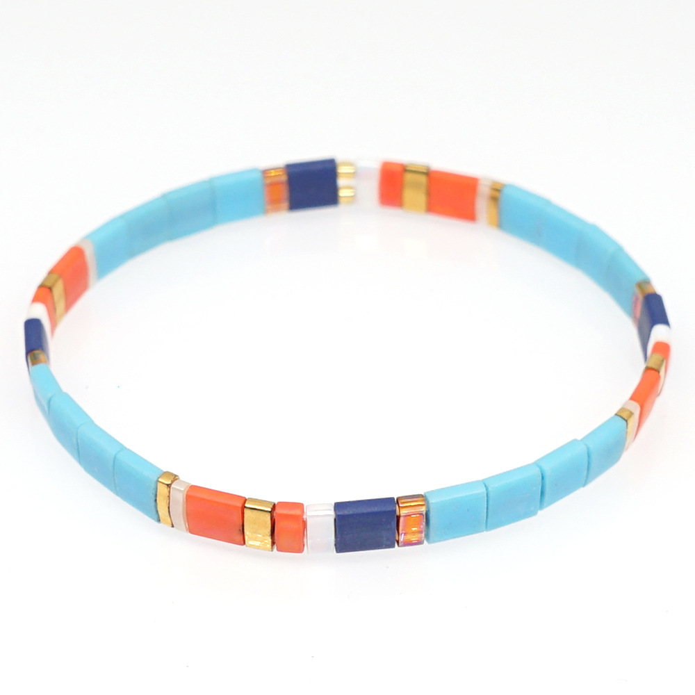 2021 Simple Fashion Tila Beads Woven Beads Bracelet Women's Multi-Layer Twin Bohemian Ethnic Style Hand Jewelry