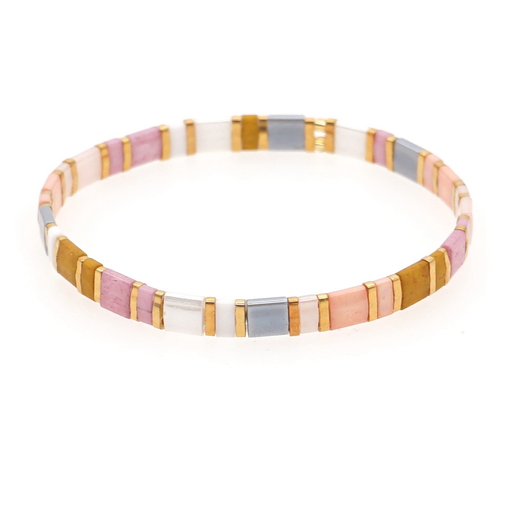 2021 Simple Fashion Tila Beads Woven Beads Bracelet Women's Multi-Layer Twin Bohemian Ethnic Style Hand Jewelry