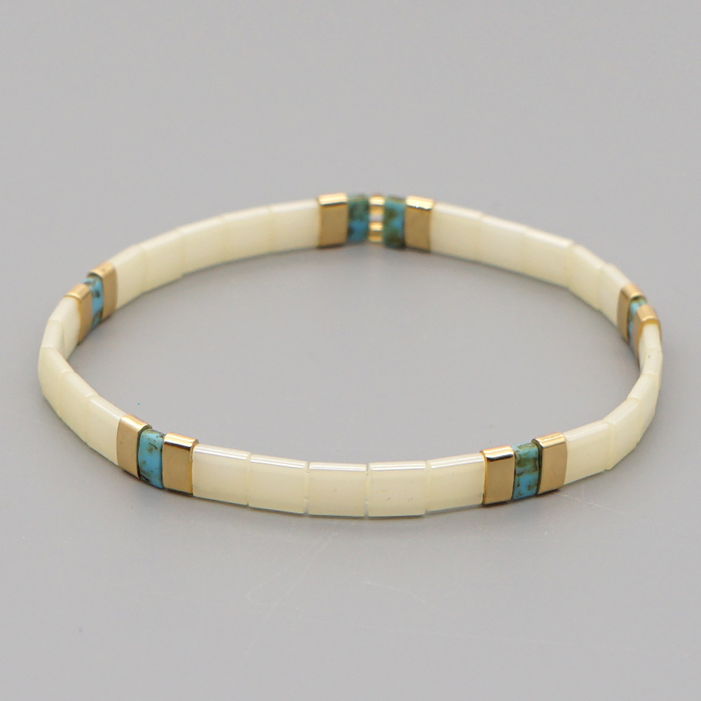 2021 Simple Fashion Tila Beads Woven Beads Bracelet Women's Multi-Layer Twin Bohemian Ethnic Style Hand Jewelry