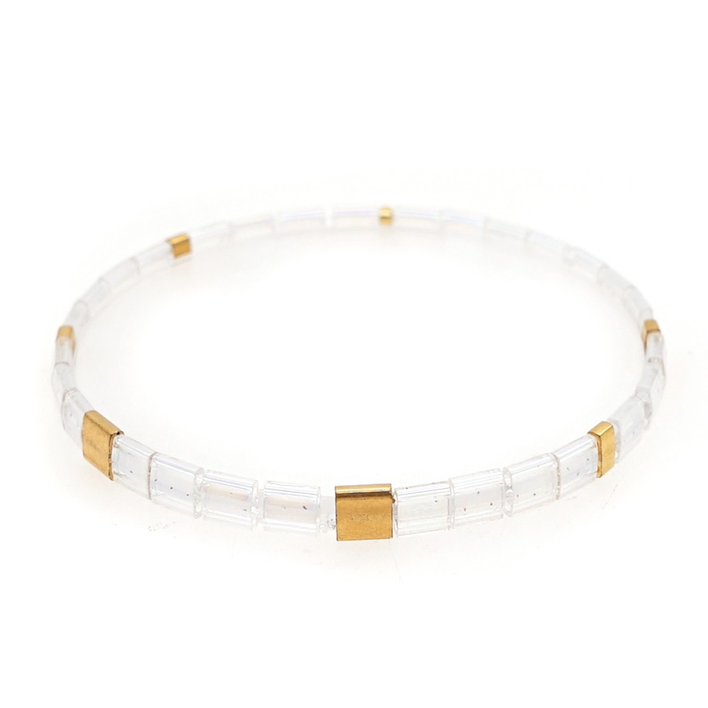 2021 Simple Fashion Tila Beads Woven Beads Bracelet Women's Multi-Layer Twin Bohemian Ethnic Style Hand Jewelry