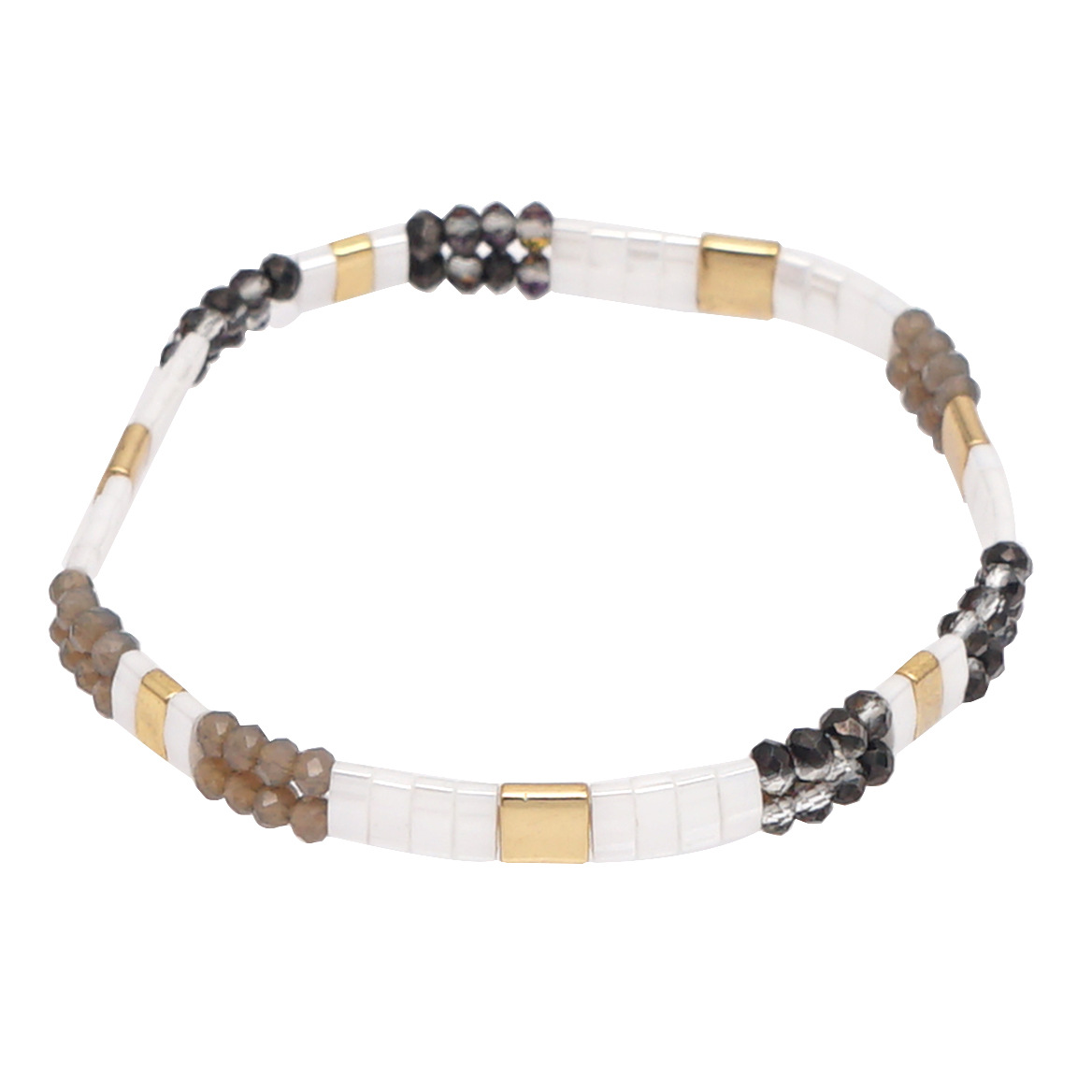 2021 Simple Fashion Tila Beads Woven Beads Bracelet Women's Multi-Layer Twin Bohemian Ethnic Style Hand Jewelry