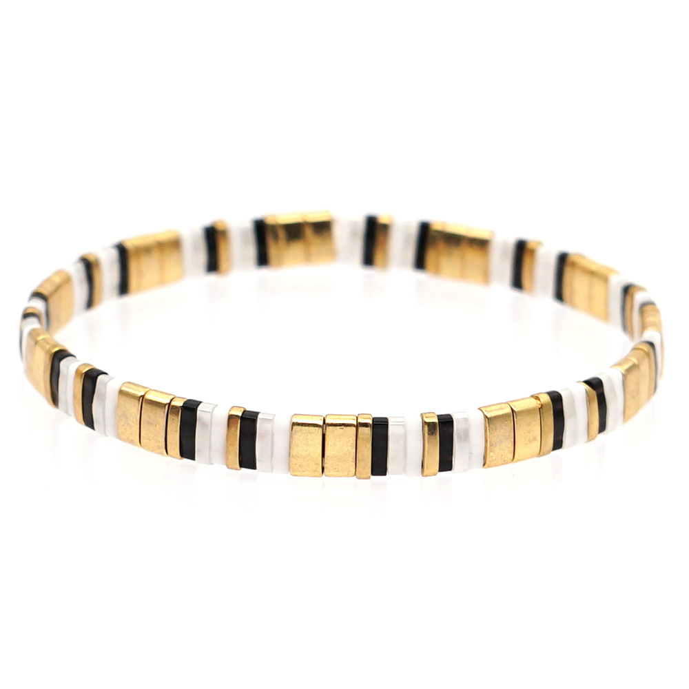 2021 Simple Fashion Tila Beads Woven Beads Bracelet Women's Multi-Layer Twin Bohemian Ethnic Style Hand Jewelry