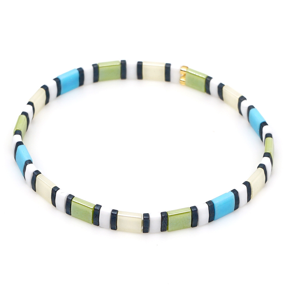 2021 Simple Fashion Tila Beads Woven Beads Bracelet Women's Multi-Layer Twin Bohemian Ethnic Style Hand Jewelry