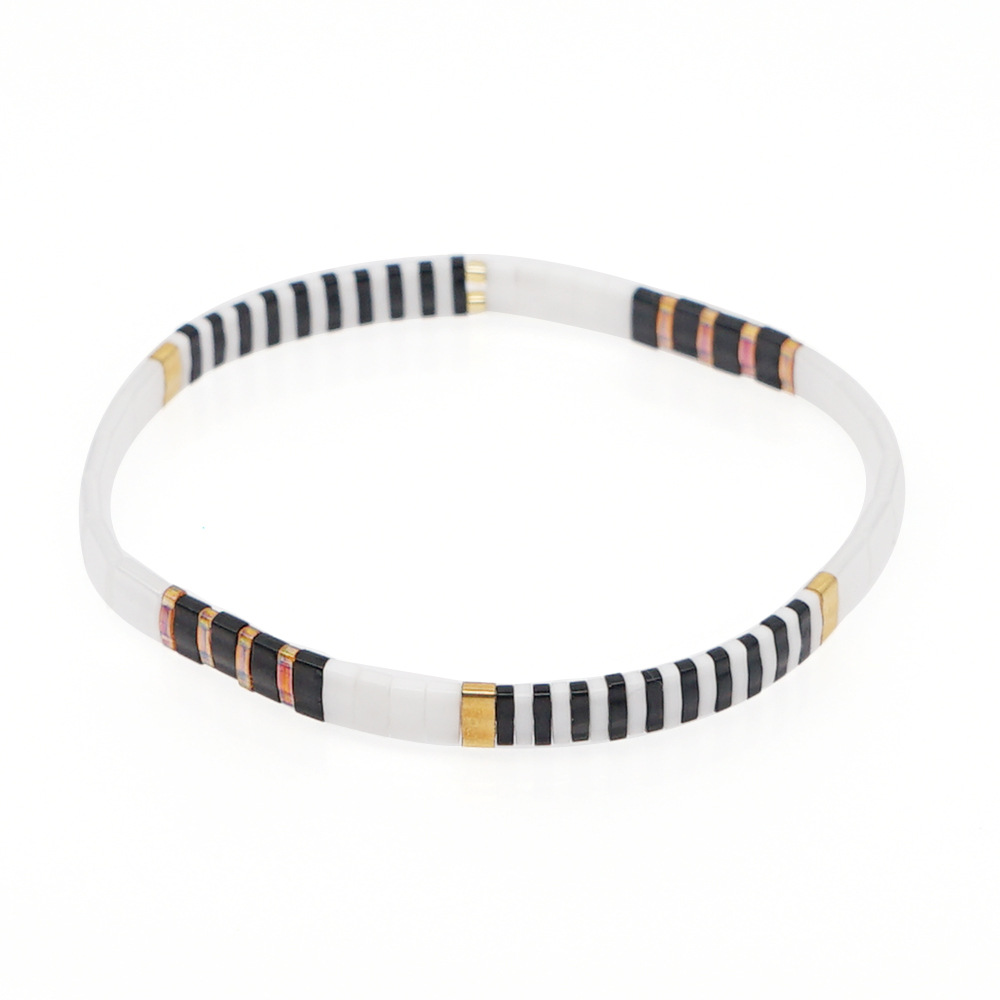 2021 Simple Fashion Tila Beads Woven Beads Bracelet Women's Multi-Layer Twin Bohemian Ethnic Style Hand Jewelry