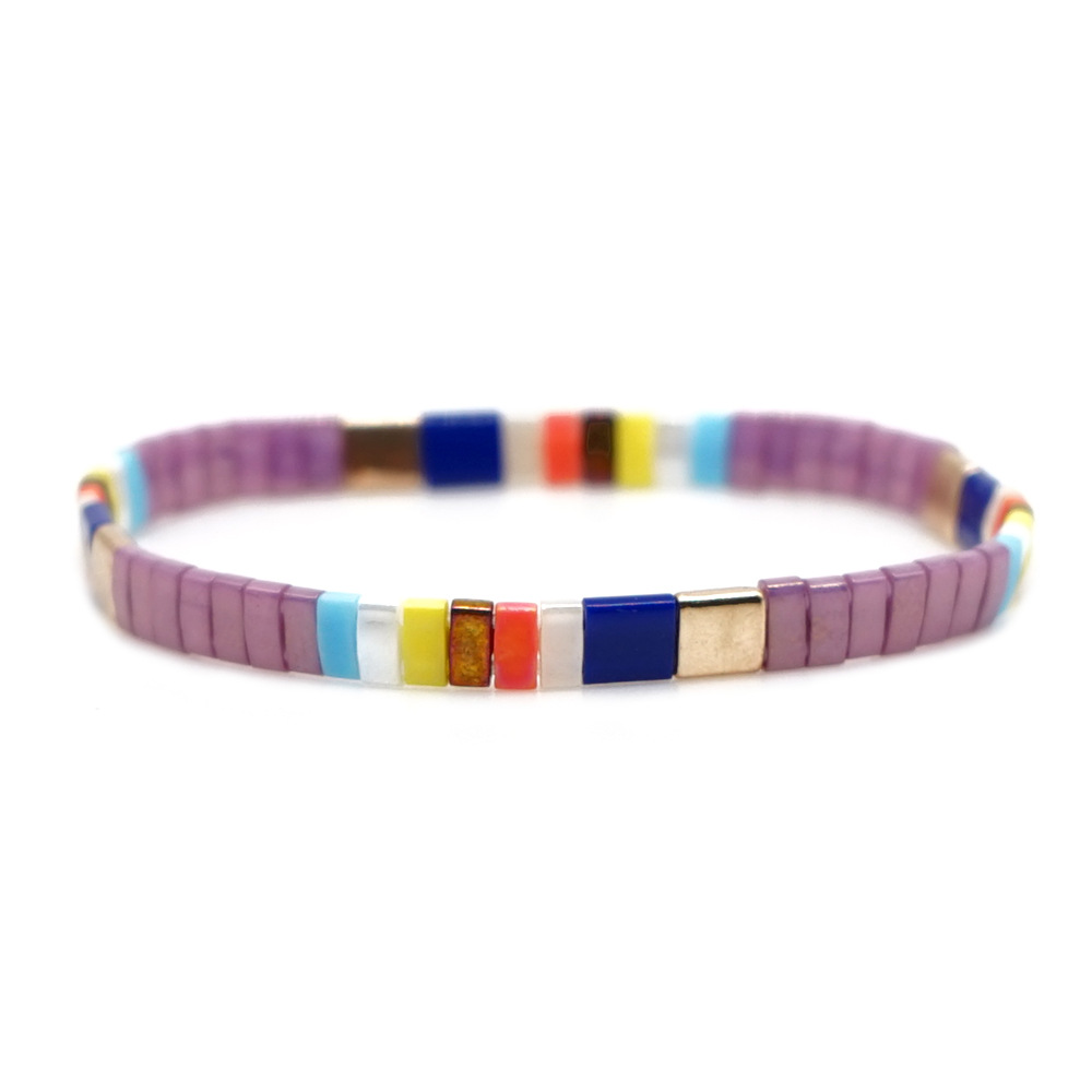 2021 Simple Fashion Tila Beads Woven Beads Bracelet Women's Multi-Layer Twin Bohemian Ethnic Style Hand Jewelry