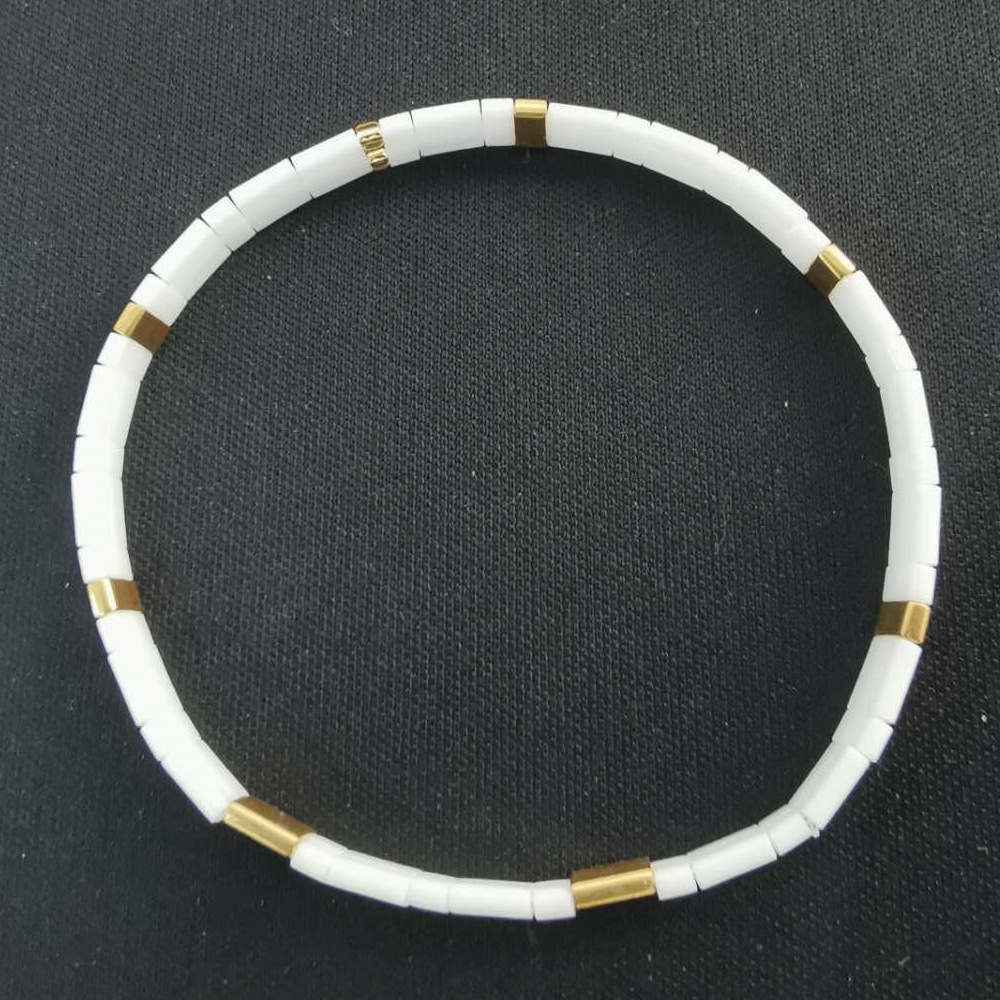 2021 Simple Fashion Tila Beads Woven Beads Bracelet Women's Multi-Layer Twin Bohemian Ethnic Style Hand Jewelry