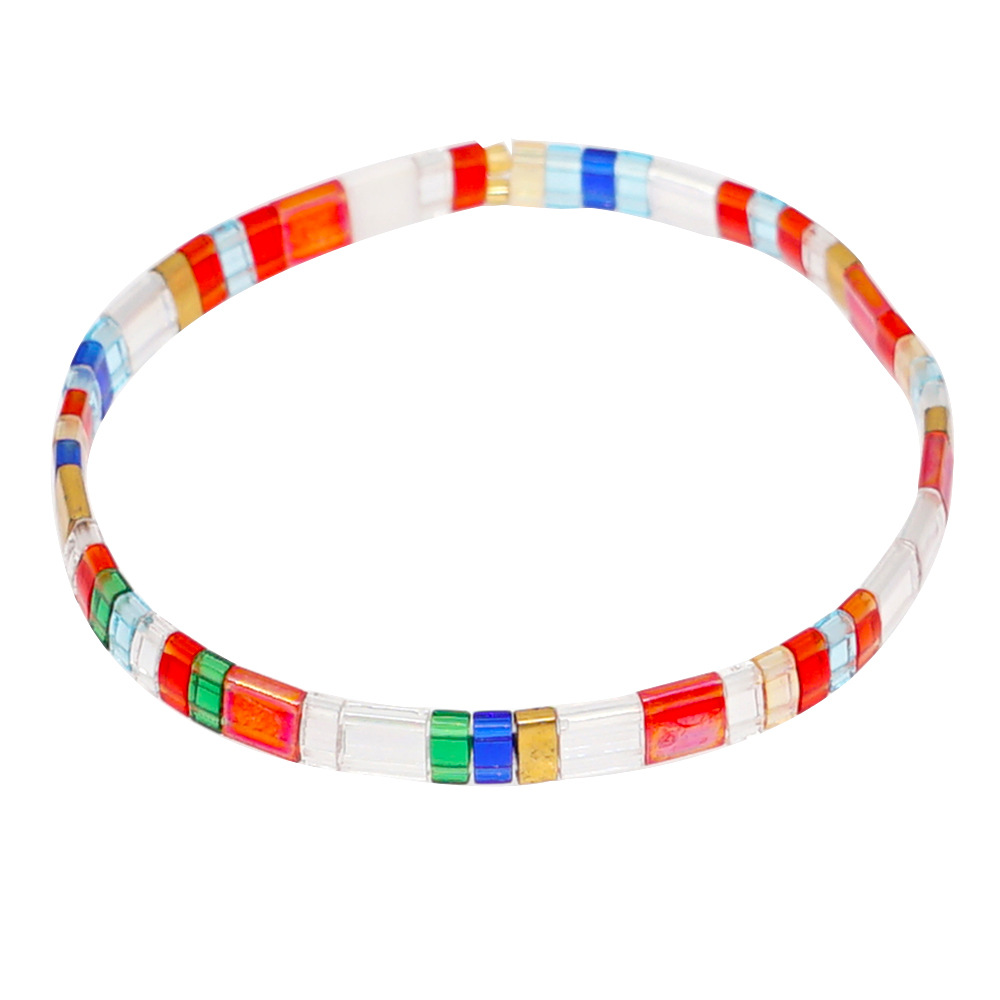 2021 Simple Fashion Tila Beads Woven Beads Bracelet Women's Multi-Layer Twin Bohemian Ethnic Style Hand Jewelry