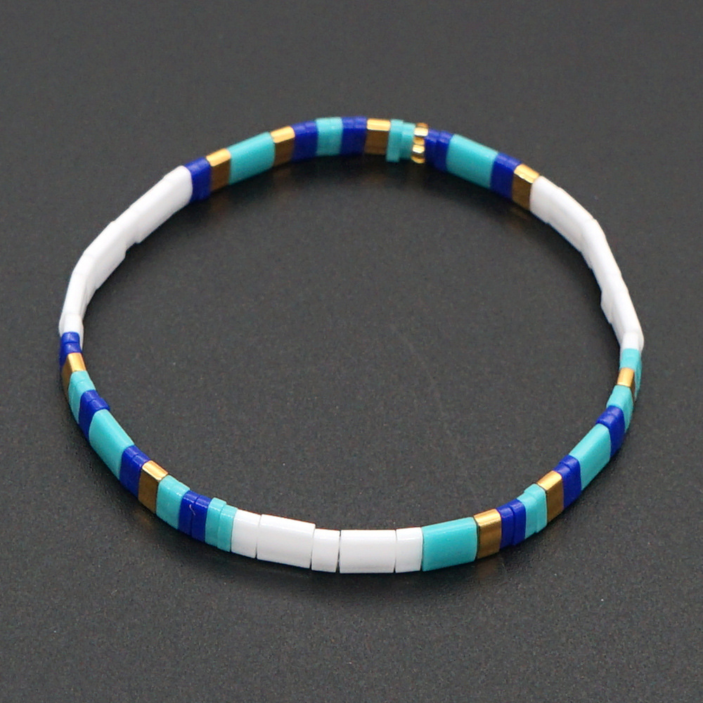 2021 Simple Fashion Tila Beads Woven Beads Bracelet Women's Multi-Layer Twin Bohemian Ethnic Style Hand Jewelry