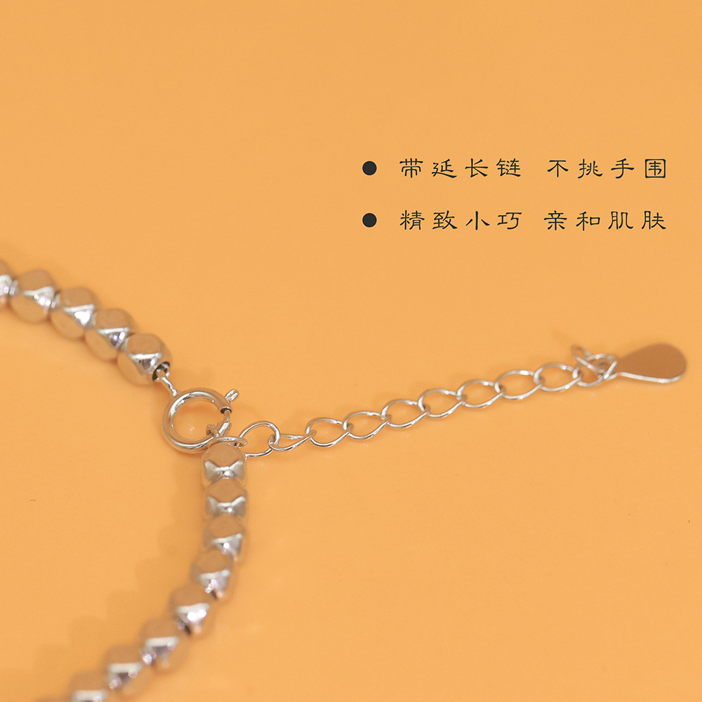 Tiger Year Small Pieces of Silver Bracelet Design Sense Niche Broken Silver Several Two Silver Birth Year Bracelet Female Wholesale Gift Ethnic Style