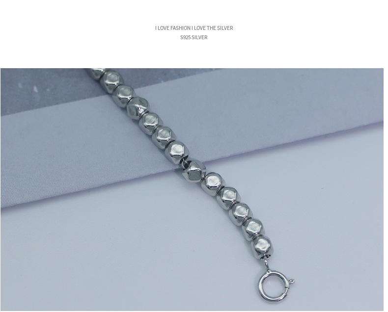 Tiger Year Small Pieces of Silver Bracelet Design Sense Niche Broken Silver Several Two Silver Birth Year Bracelet Female Wholesale Gift Ethnic Style