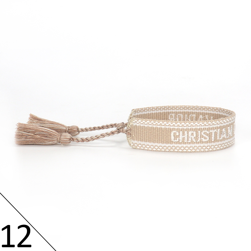 D Home Bohemian Ethnic Bracelet Celebrity Street Style Same Style Handmade Embroidery Letters Woven Hand Strap Wholesale